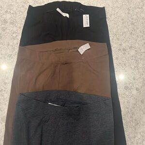 3 pair Old Navy capri leggings size L tall